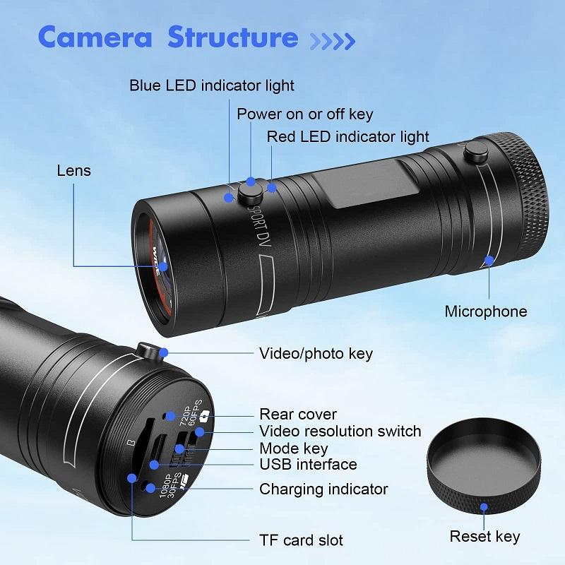 Hd Action Camera for Outdoor Activities - Helmet Mount 7