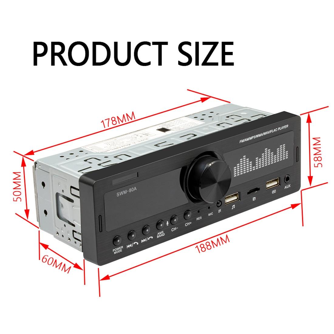 12V Car Mp3 With Fm / Am Bluetooth & Voice Assistant 9