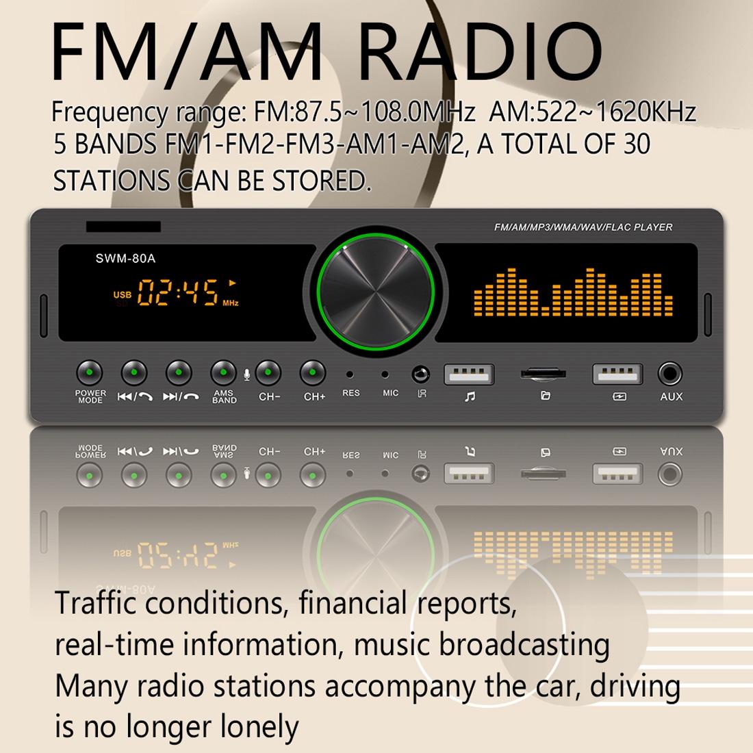 12V Car Mp3 With Fm / Am Bluetooth & Voice Assistant 11