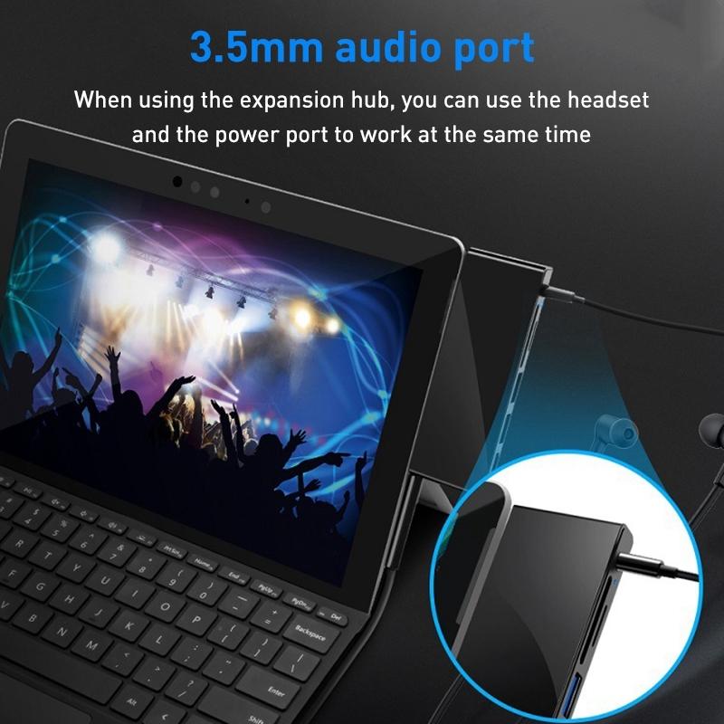 Type-C To Usb3.0 / Hdmi Hub For Surface Pro Go 4