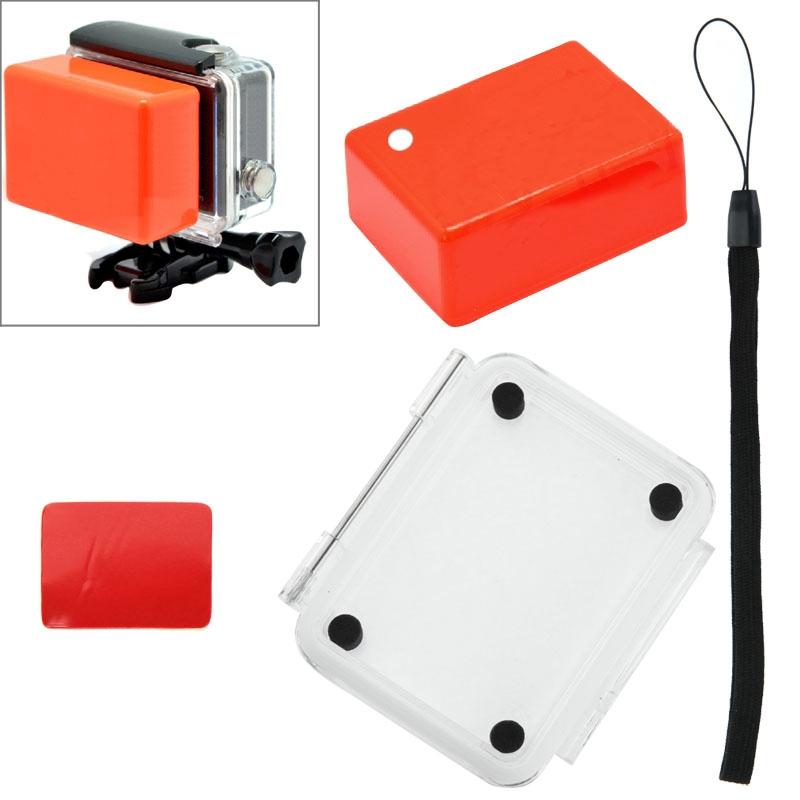 Waterproof Floaty Sponge Case with Adhesive Sticker and Lanyard for Sj4000 / Sj5000 / Sj6000 - Backdoor Cover 3