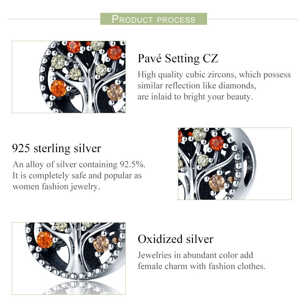 925 Sterling Silver Autumn Fruit Bead Bracelet & Necklace Set 5