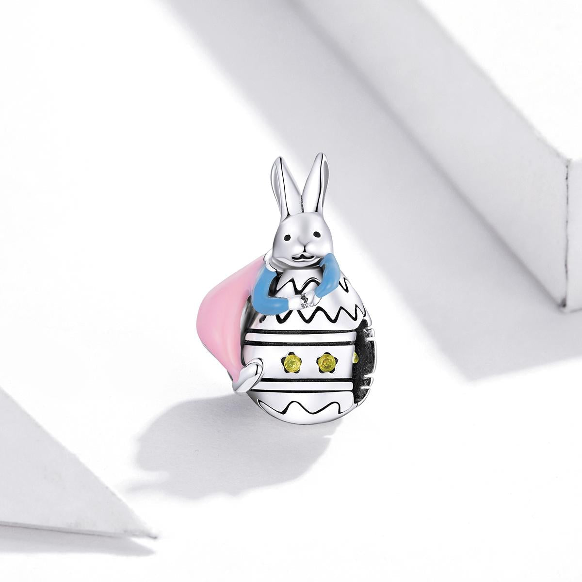 925 Sterling Silver Bunny Bead Bracelet / Necklace Accessory 3