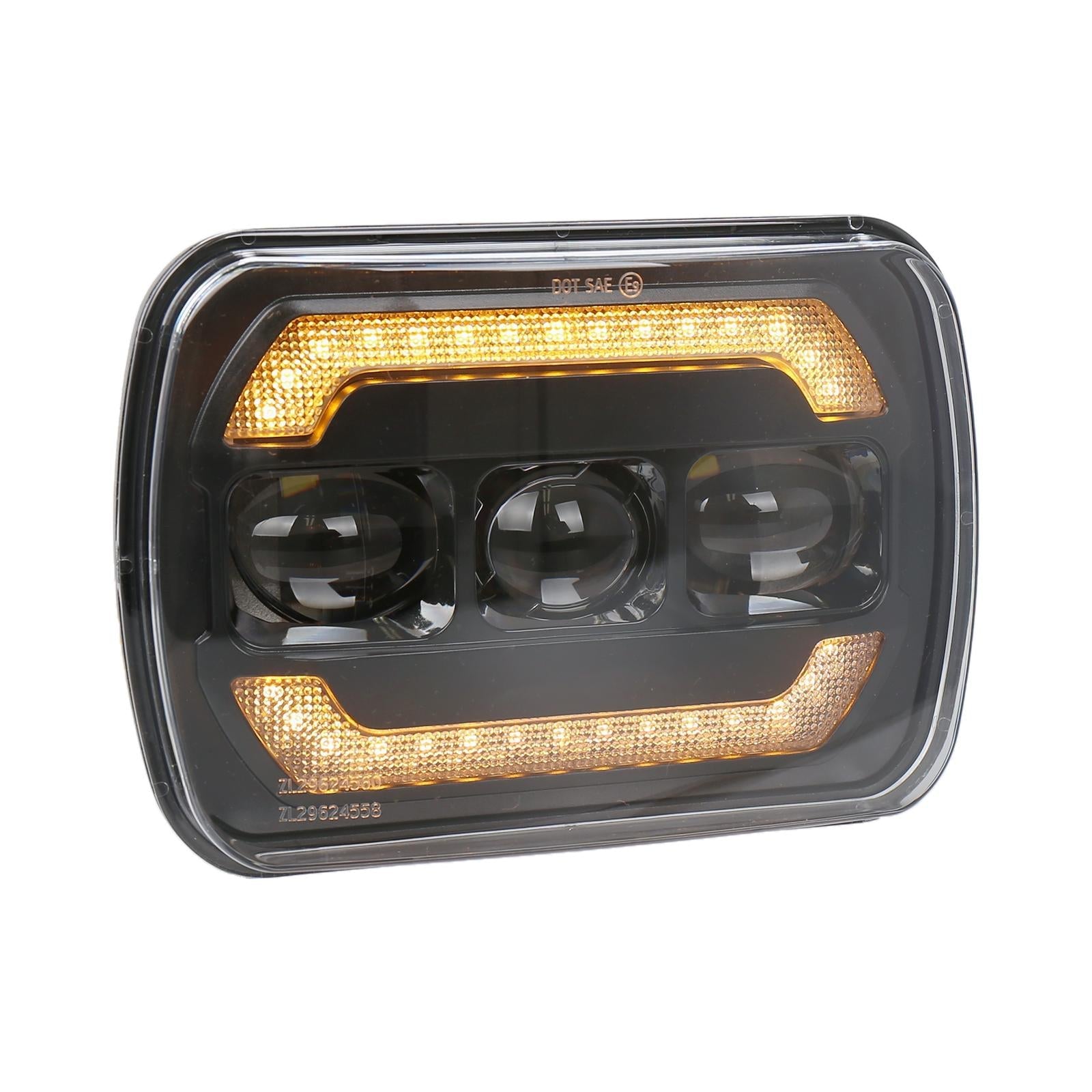 1 Pair 7 Inch Car Square Headlight Work Light 3