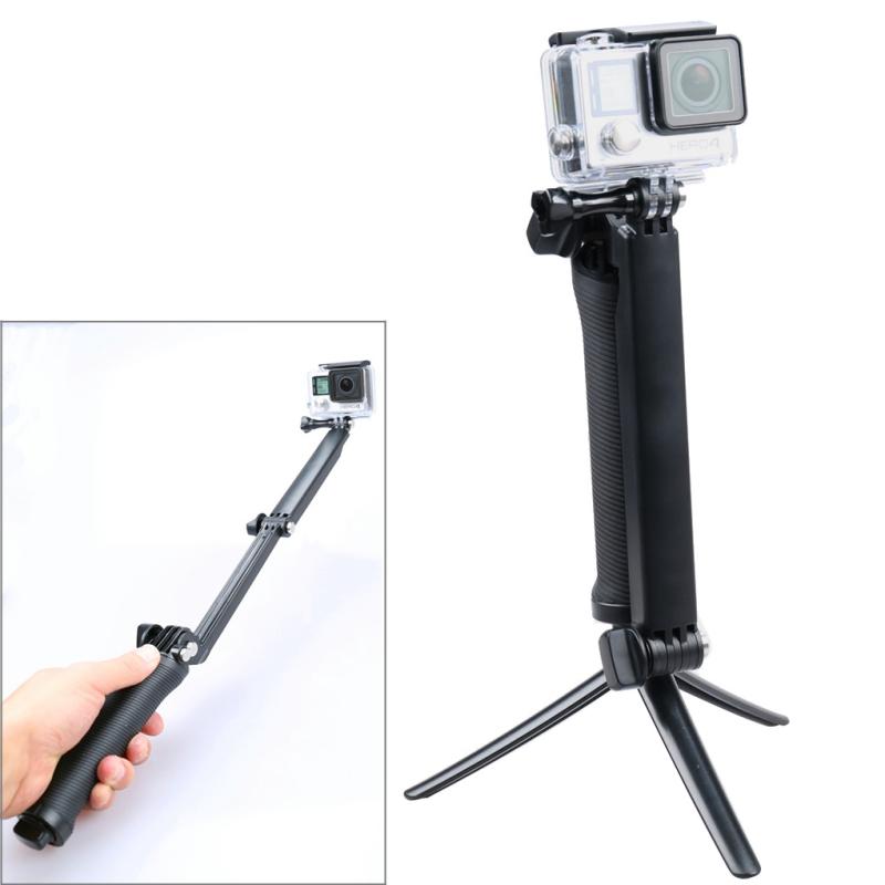 Extendable Monopod Tripod for Action Cameras - 3 Way Multi Function 3