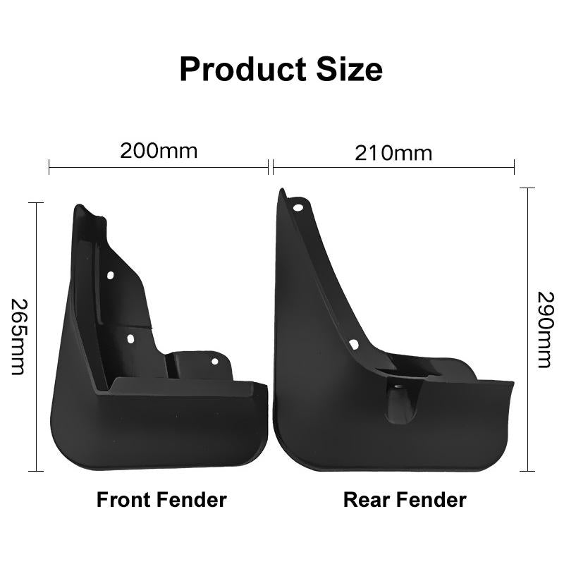 For Changan Uni-K 2021-2022 4Pcs / Set Car Auto Soft Plastic Splash Flaps Fender Guard 4