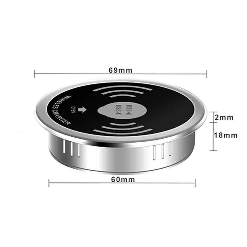 Wireless Charger With Pd+Usb Interface 1.2M Cable 3