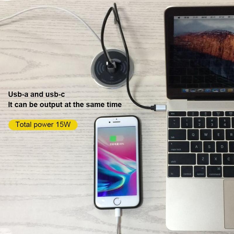 Wireless Charger With Pd+Usb Interface 1.2M Cable 6