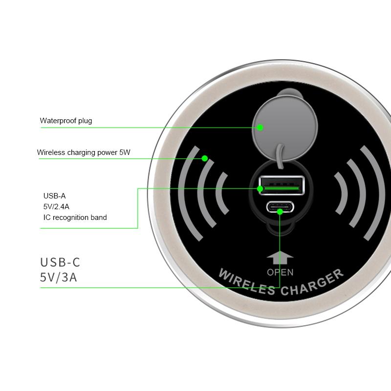 Wireless Charger With Pd+Usb Interface 1.2M Cable 8