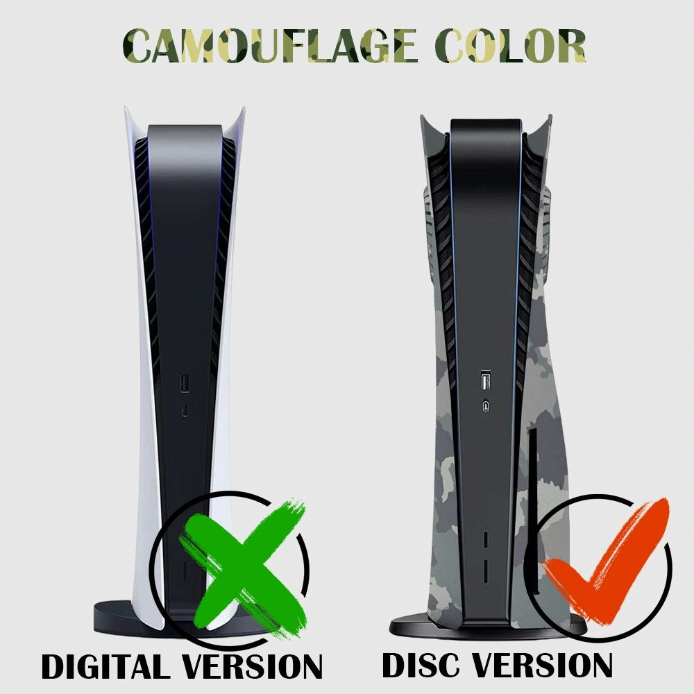 Camouflage Shell Protective Cover for Ps5 Cd-rom Console 5
