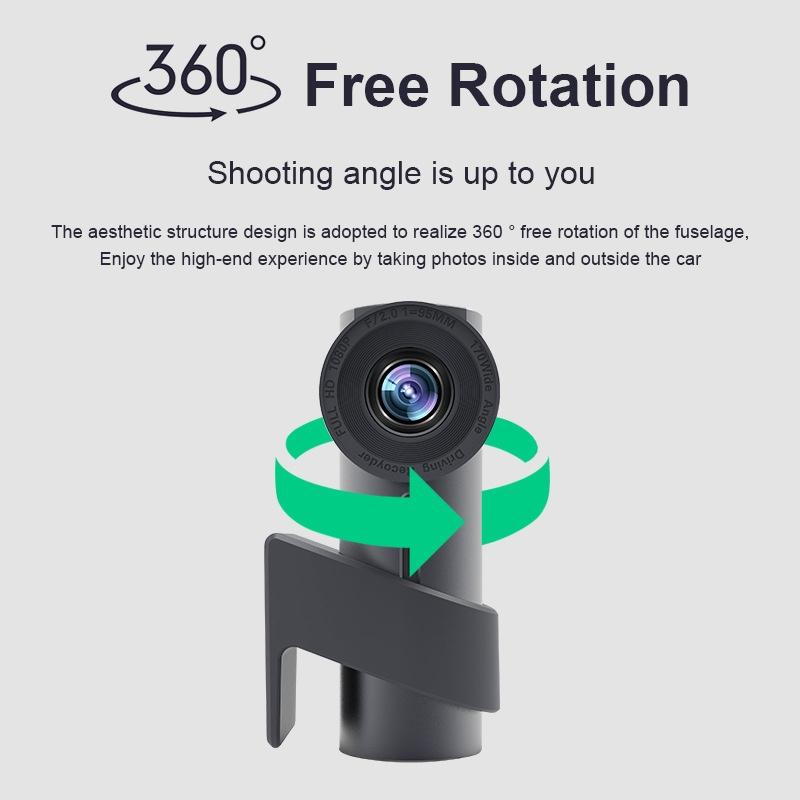 360 Degree Hidden Car Wifi Driving Recorder with Single Camera 3