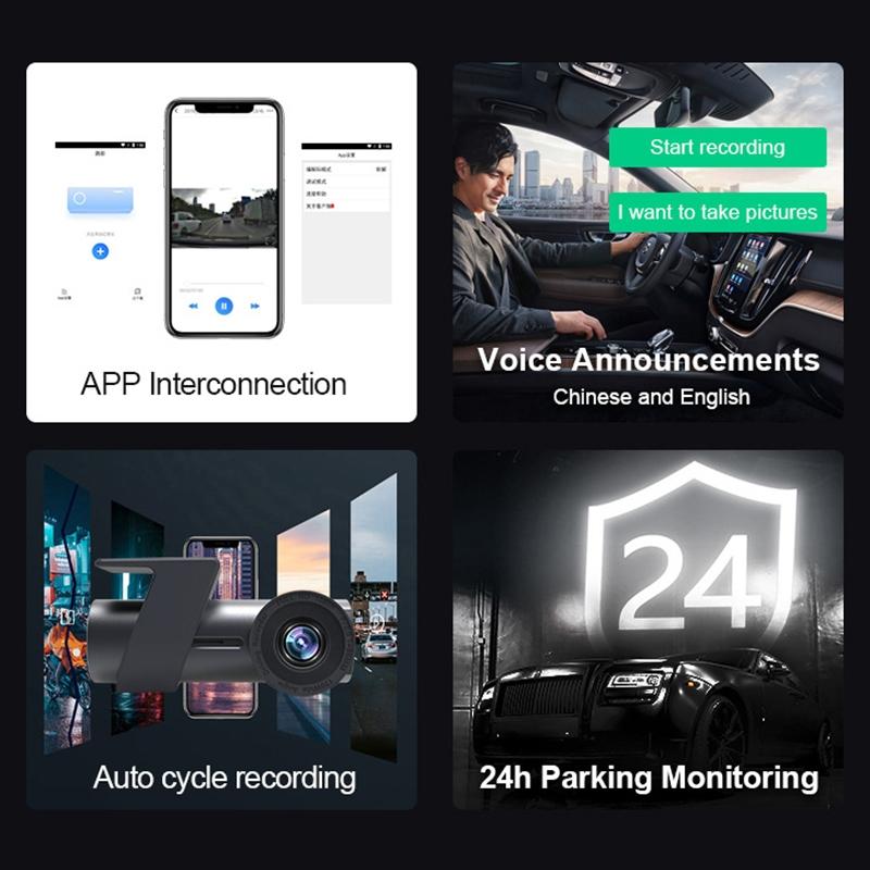360 Degree Hidden Car Wifi Driving Recorder with Single Camera 7