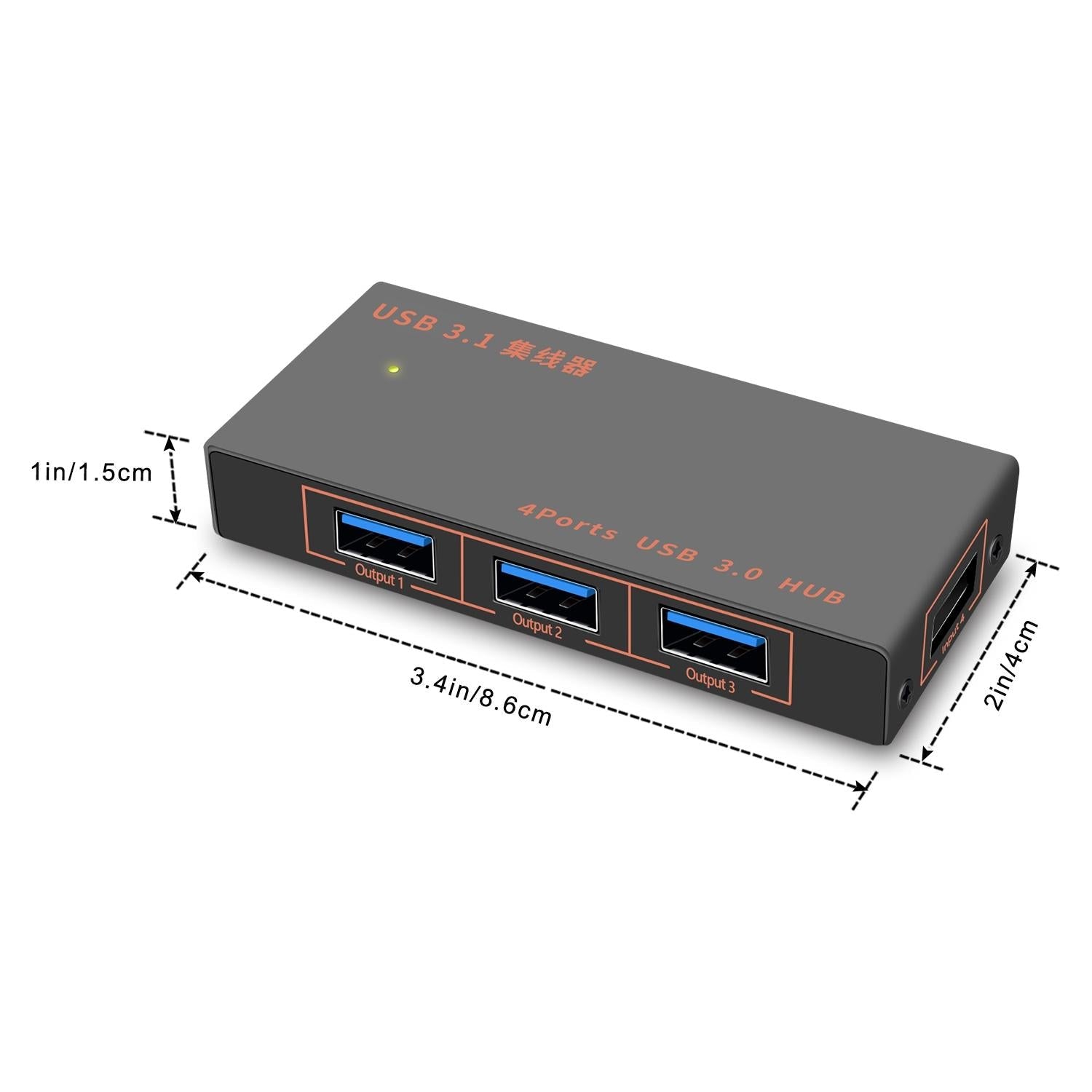 4-In-1 Usb 3.0 Multi-Function Hub Converter 3