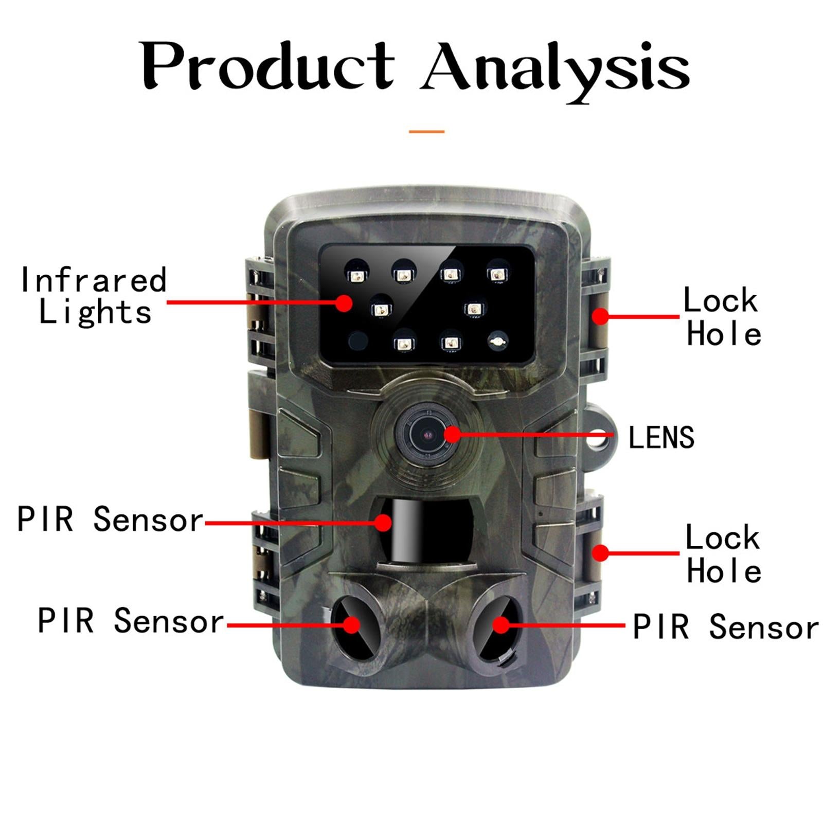 1080p Wildlife Hunting Camera with Night Vision for Outdoor Tracking 4