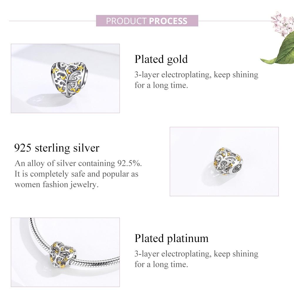925 Sterling Silver Tree Of Life Beads For Diy Bracelets 5