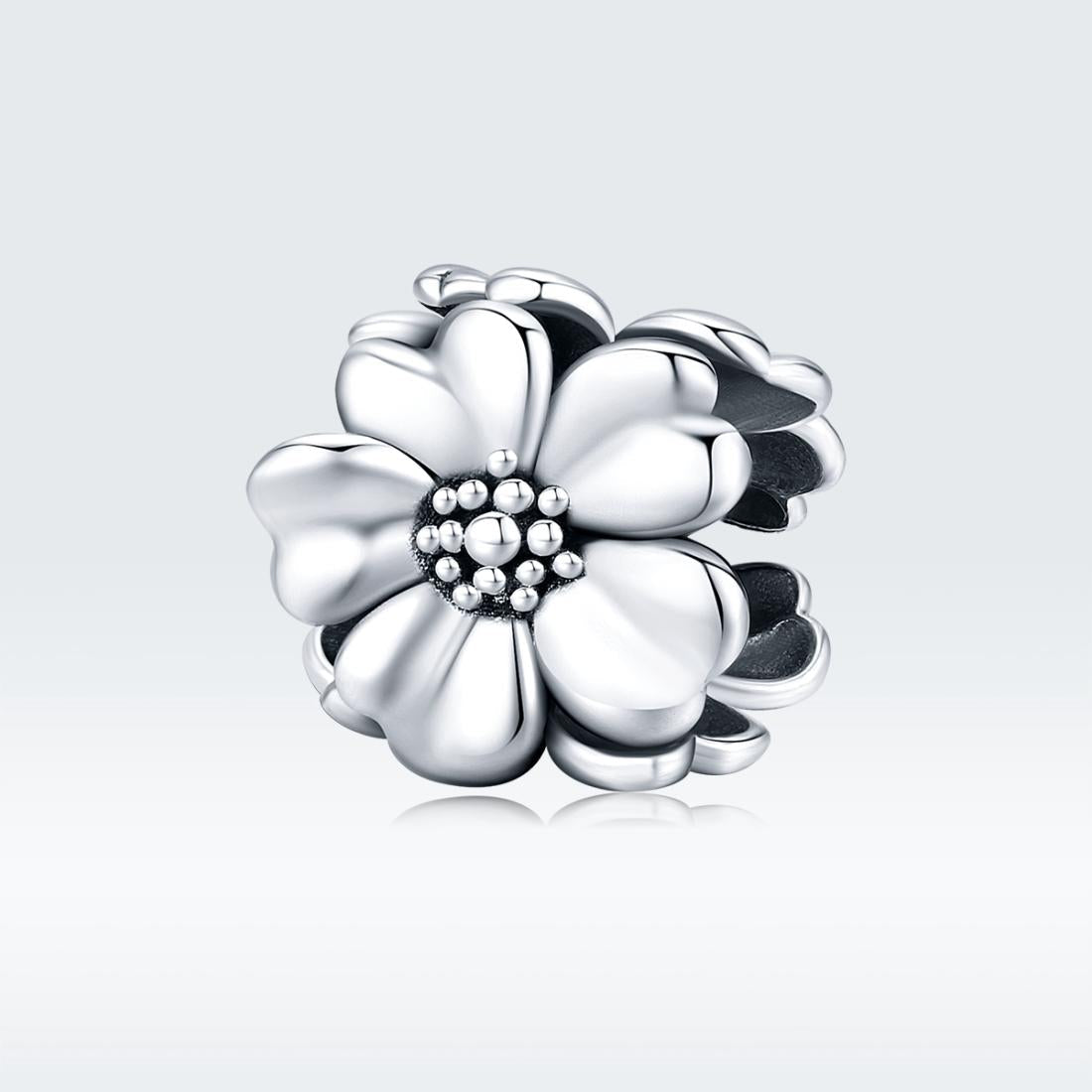 925 Sterling Silver Flower Beaded Bracelet Accessory 3