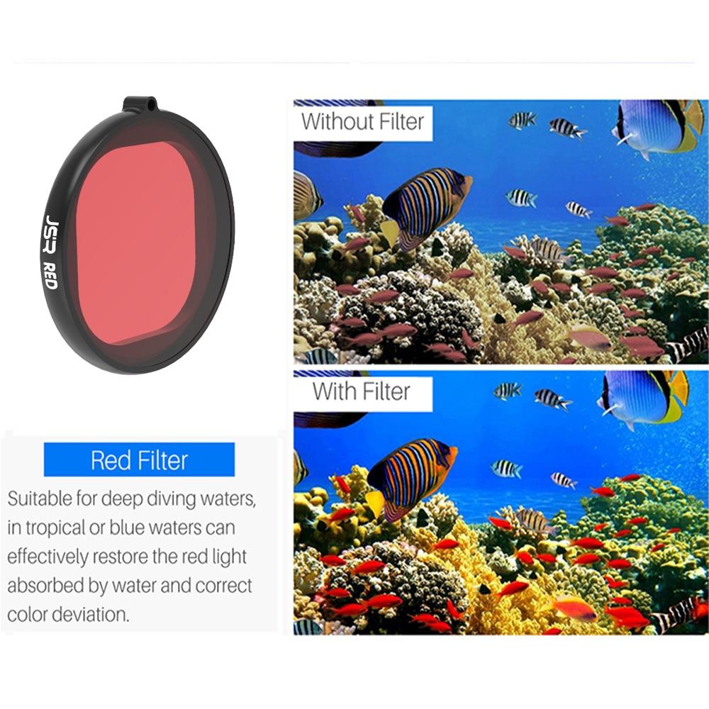 3-in-1 Round Diving Lens Filter for Gopro Hero8 5