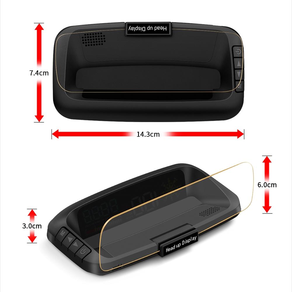 Car Hud Head Up Display Water Temperature / Vehicle Speed / Voltage 3