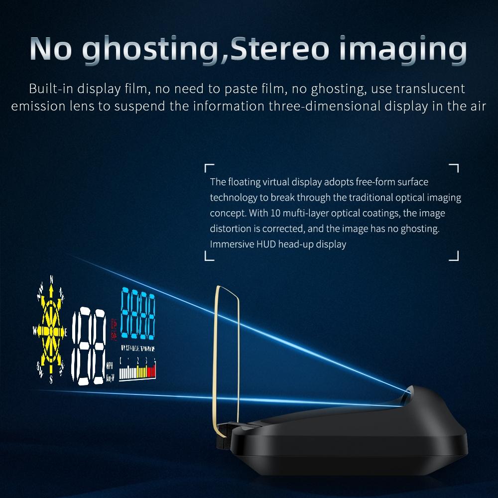 Car Hud Head Up Display Water Temperature / Vehicle Speed / Voltage 4