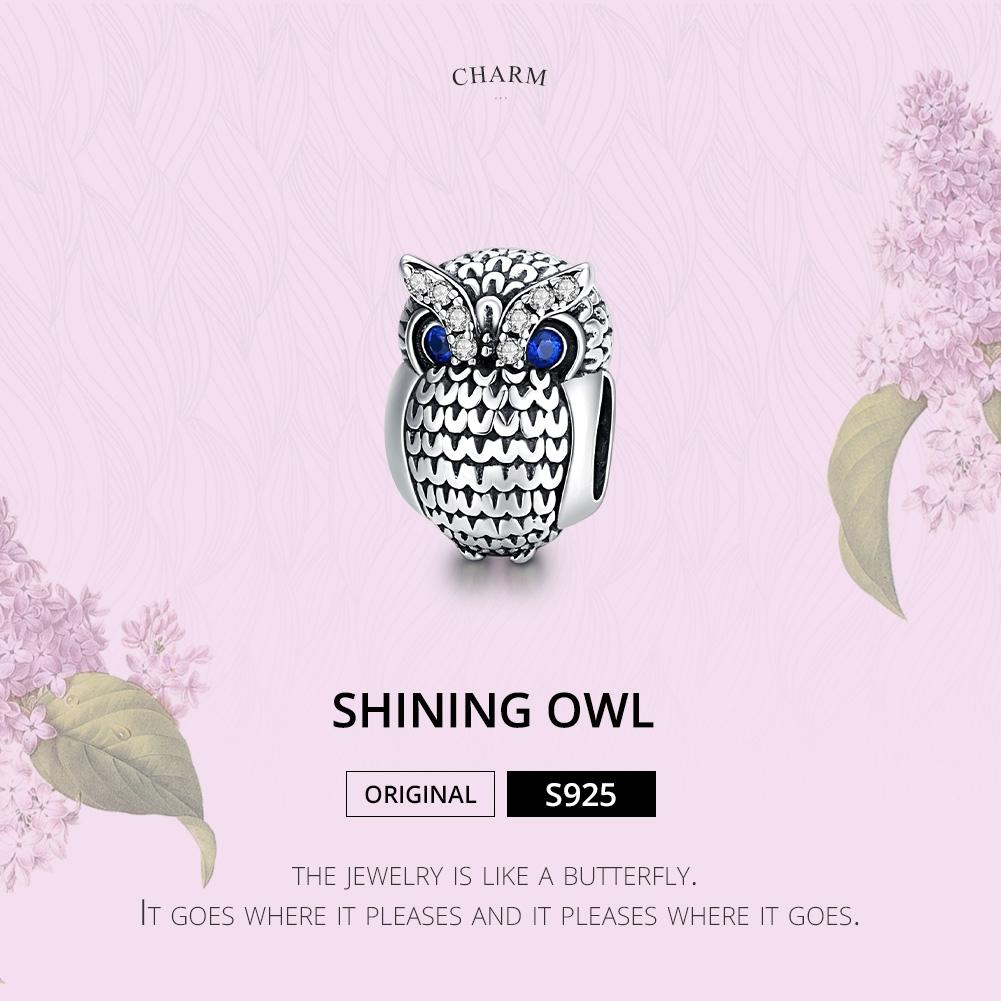 925 Sterling Silver Owl Beads For Diy Bracelets & Necklaces 4