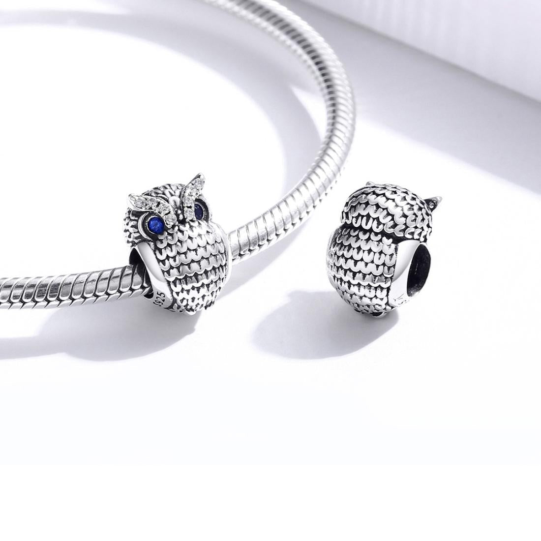 925 Sterling Silver Owl Beads For Diy Bracelets & Necklaces 7