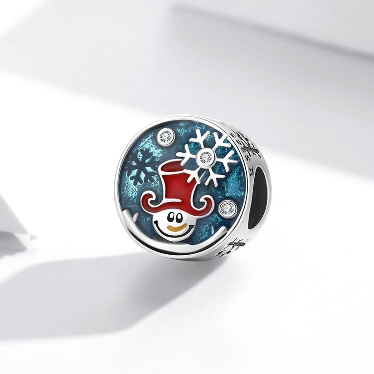 925 Sterling Silver Clown Snowman Beads For Diy Bracelets & Necklaces 3
