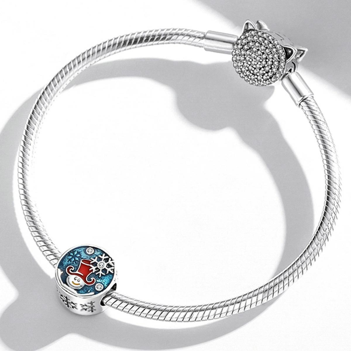 925 Sterling Silver Clown Snowman Beads For Diy Bracelets & Necklaces 7