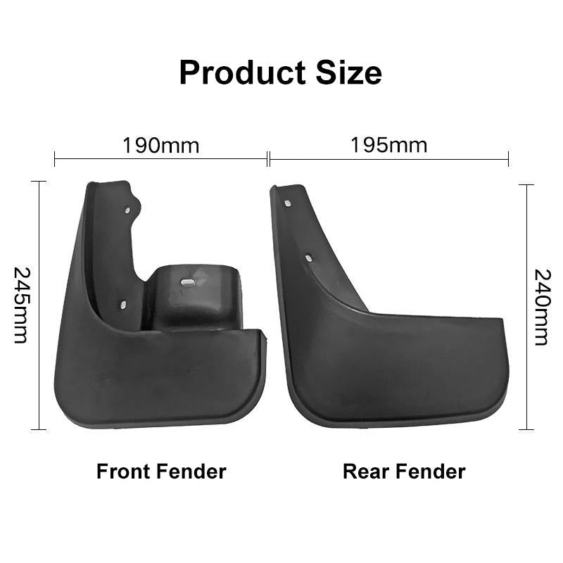 For Suzuki Jimny 2005-2018 4Pcs / Set Car Auto Soft Plastic Splash Flaps Fender Guard 4