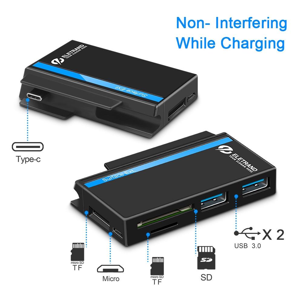 2-In-1 Usb Hub For Microsoft Surface Go 3