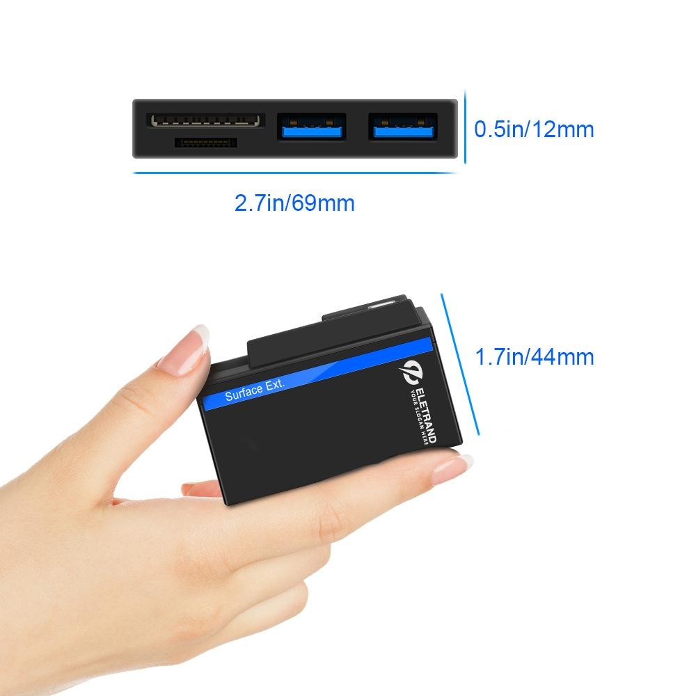 2-In-1 Usb Hub For Microsoft Surface Go 4
