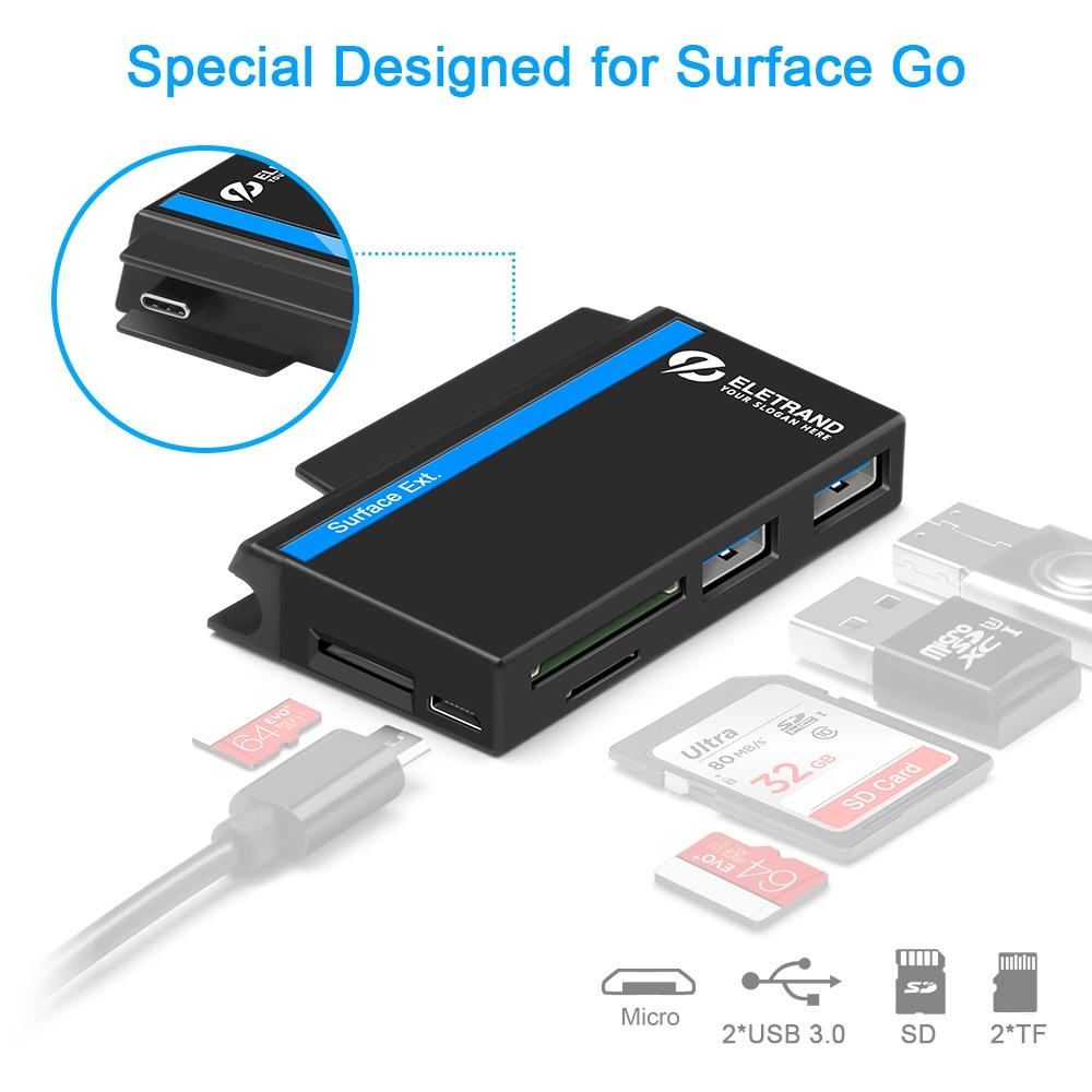 2-In-1 Usb Hub For Microsoft Surface Go 5