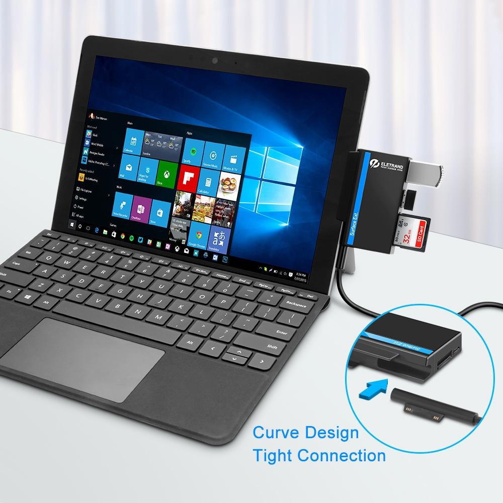 2-In-1 Usb Hub For Microsoft Surface Go 9