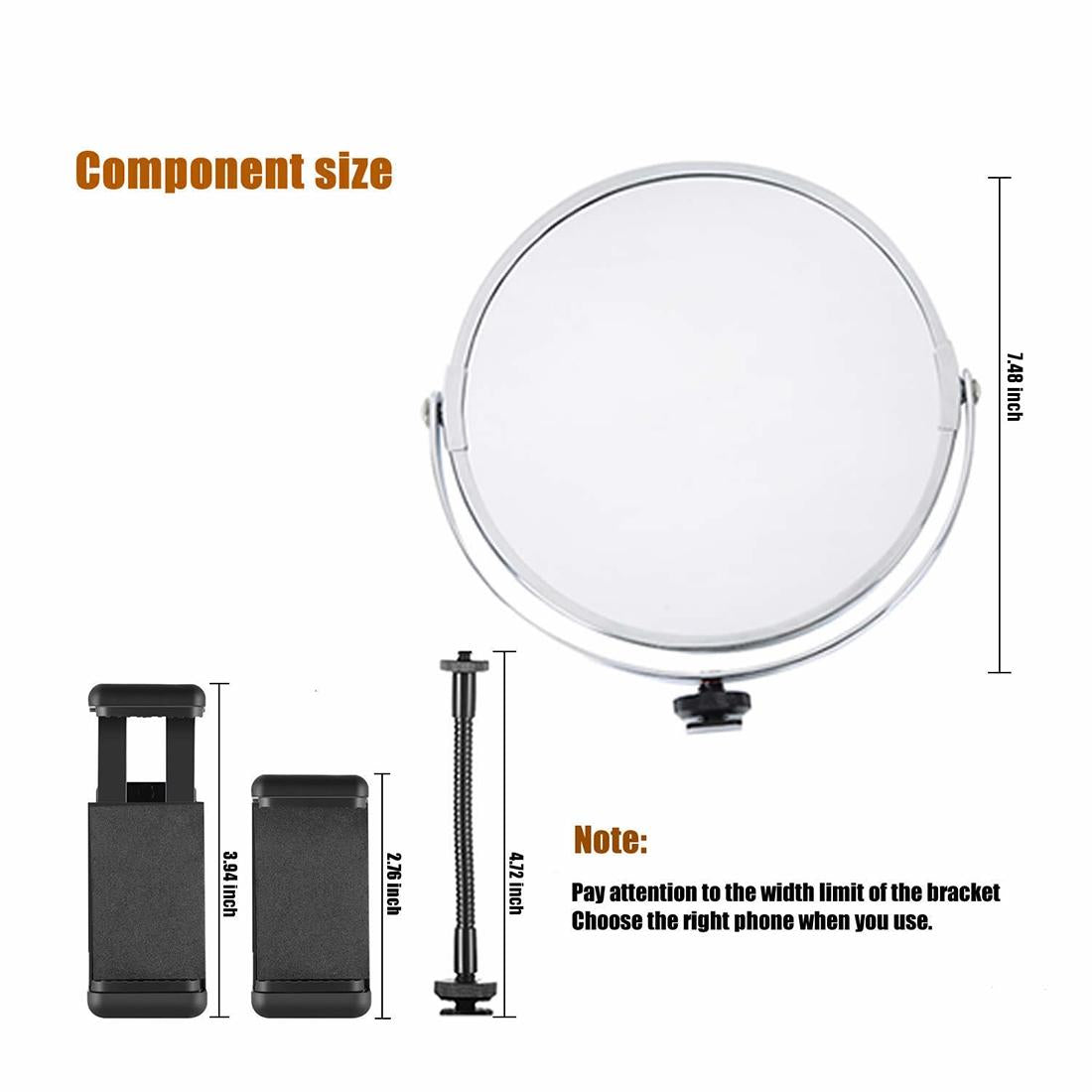 12 Two-colour Dimmable Ring Fill Light with Tripod - 28w 100-240v 11