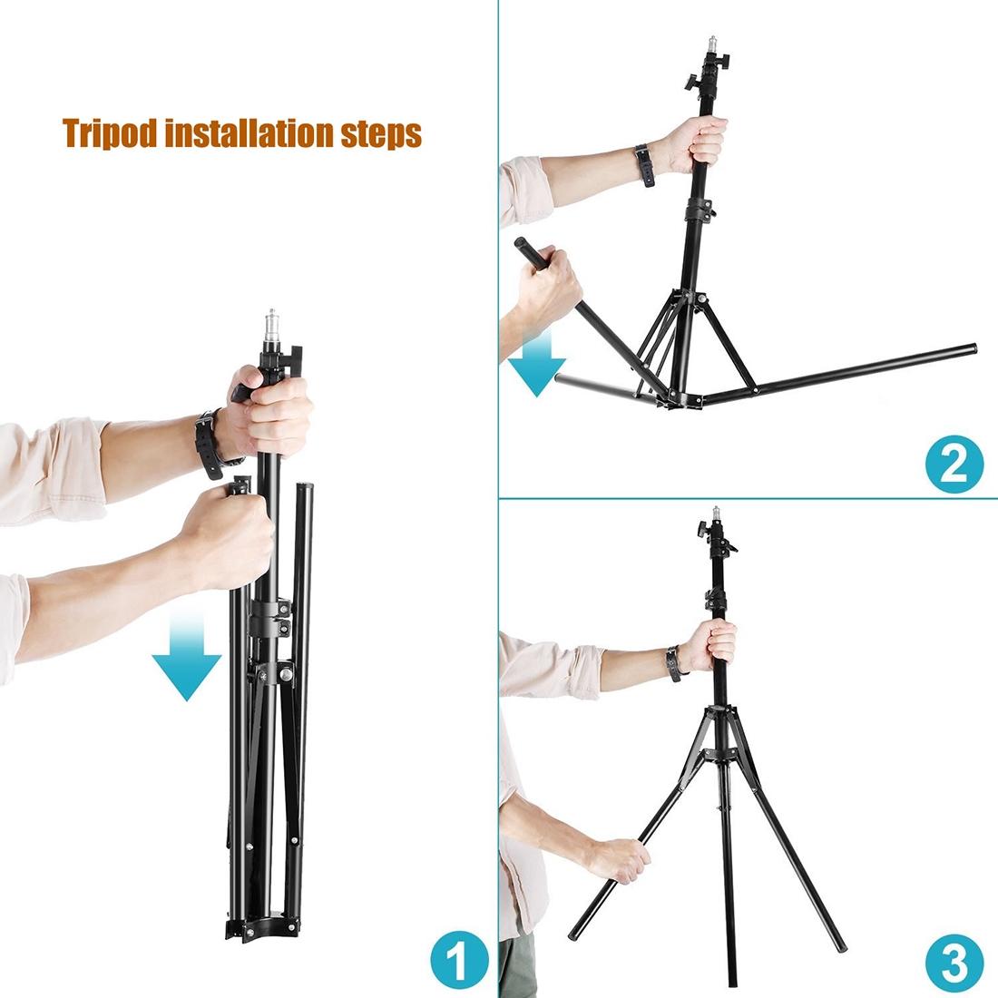 12 Two-colour Dimmable Ring Fill Light with Tripod - 28w 100-240v 13