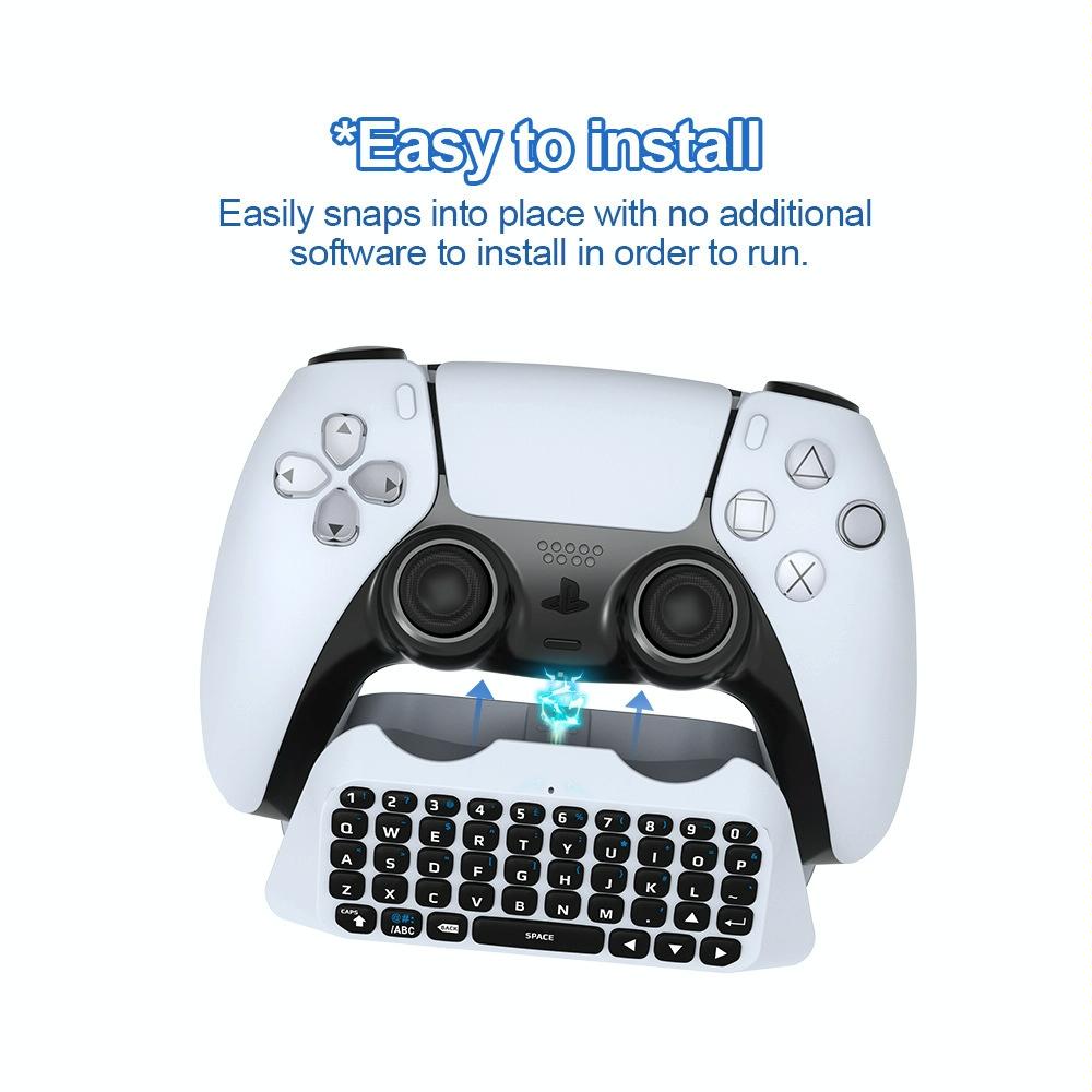 Wireless Bluetooth Keyboard for Ps5 - Chat & Voice Compatible 4