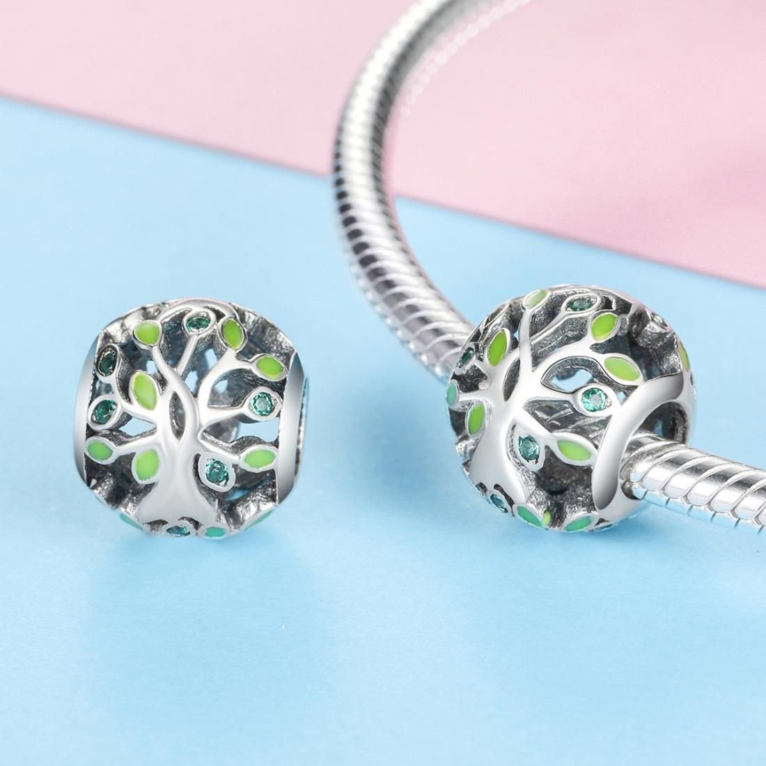 925 Sterling Silver Tree Of Life Bracelet Charm 5