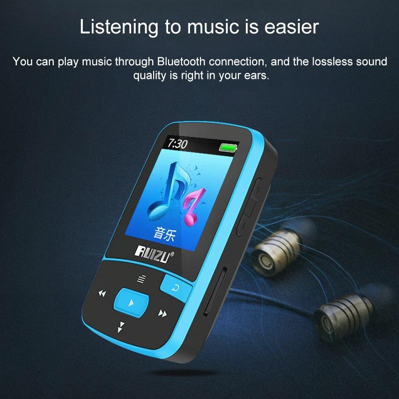 Sporty Bluetooth Mp3 Player 8Gb Clip Mini With Screen Fm Recording E Book Pedometer 4