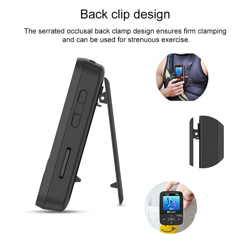 Sporty Bluetooth Mp3 Player 8Gb Clip Mini With Screen Fm Recording E Book Pedometer 6