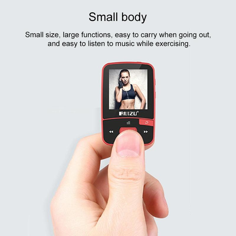 Sporty Bluetooth Mp3 Player 8Gb Clip Mini With Screen Fm Recording E Book Pedometer 7