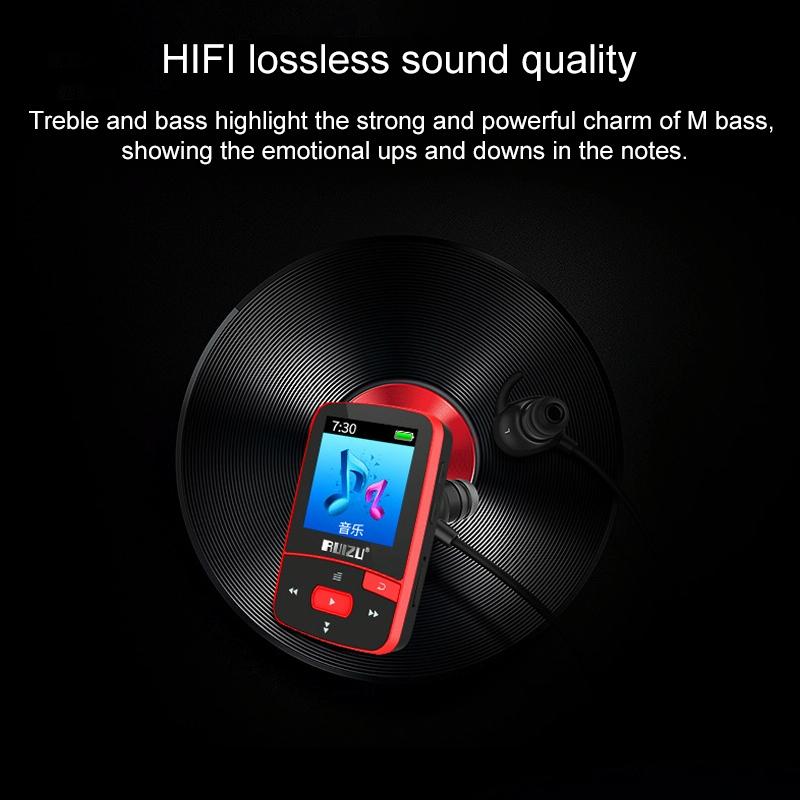 Sporty Bluetooth Mp3 Player 8Gb Clip Mini With Screen Fm Recording E Book Pedometer 11