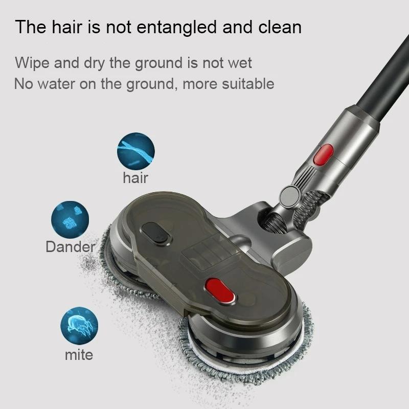 Electric Wet Dry Mopping Head with Water Tank for Dyson V15 - 6pcs Rag 5