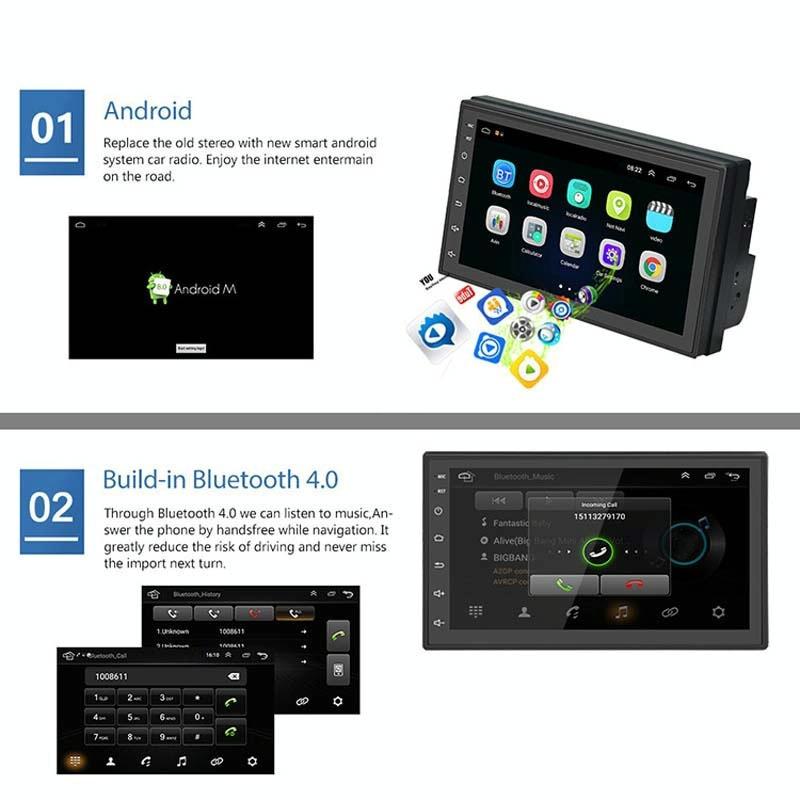7 Inch Android Navigation Wifi 1 + 32G Gps Bluetooth Car Mp5 Player 8