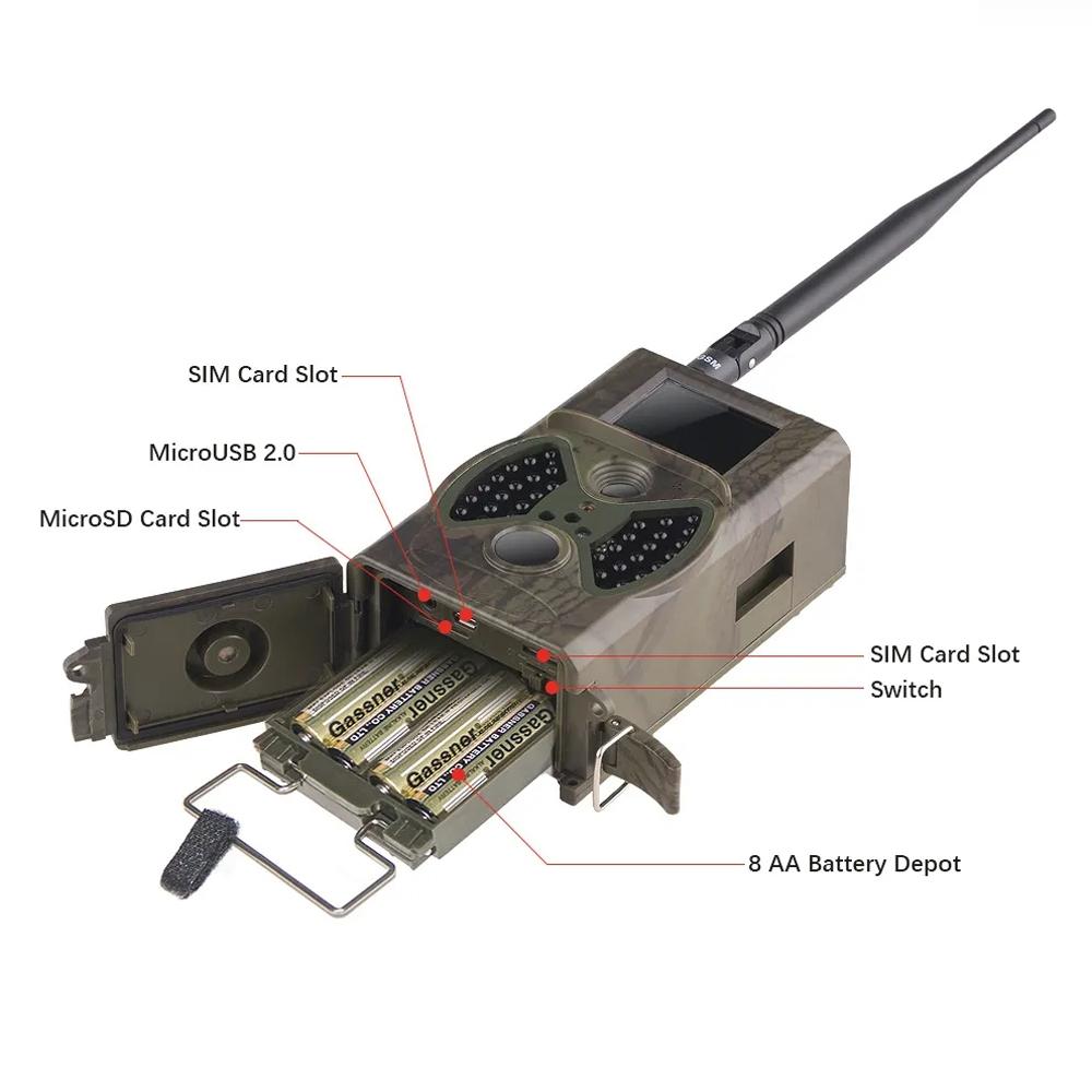 20mp 1080p Night Vision Mms Infrared Hunter Camera for Wildlife 7