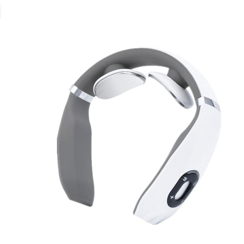 Intelligent Neck Massager Electromagnetic Vibration White