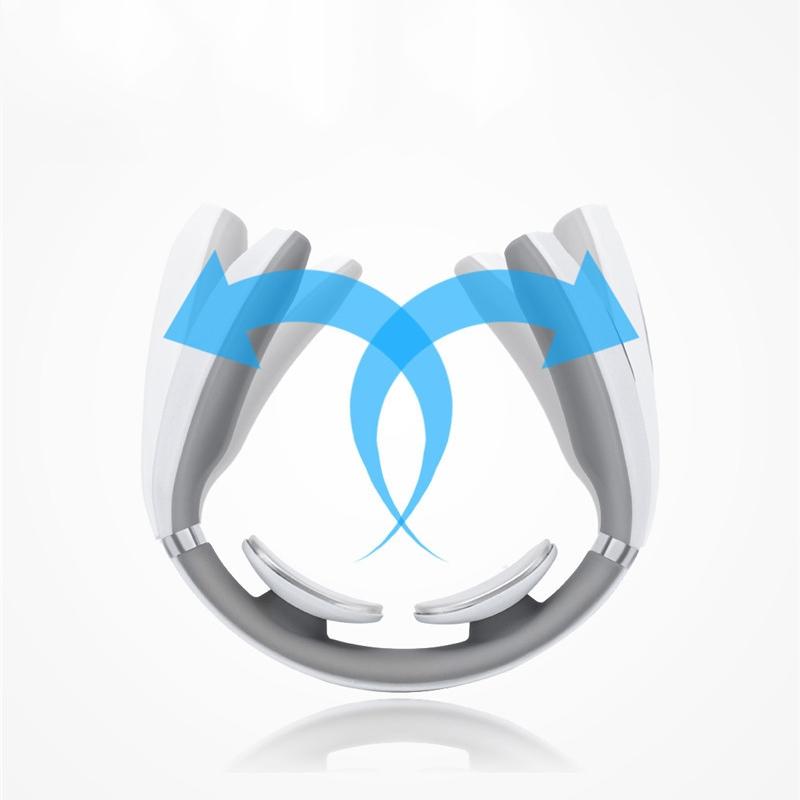 Intelligent Neck Massager Electromagnetic Vibration White 8