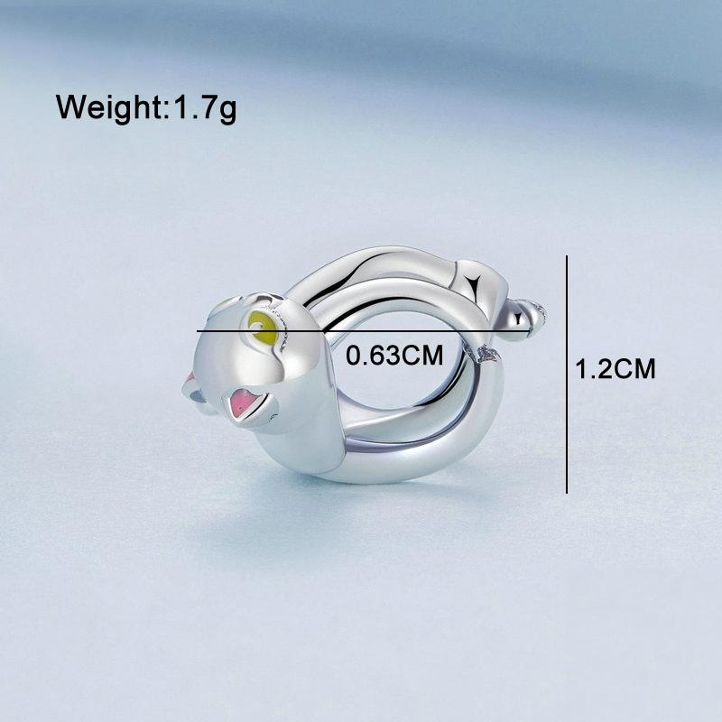 925 Sterling Silver White Cat Beaded Bracelet Bsc520 Sr 4