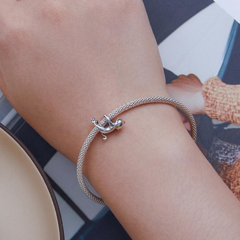 925 Sterling Silver White Cat Beaded Bracelet Bsc520 Sr 7