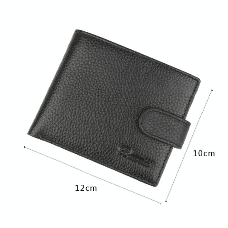Rfid-protected Men Short Wallet - Secure & Compact 3
