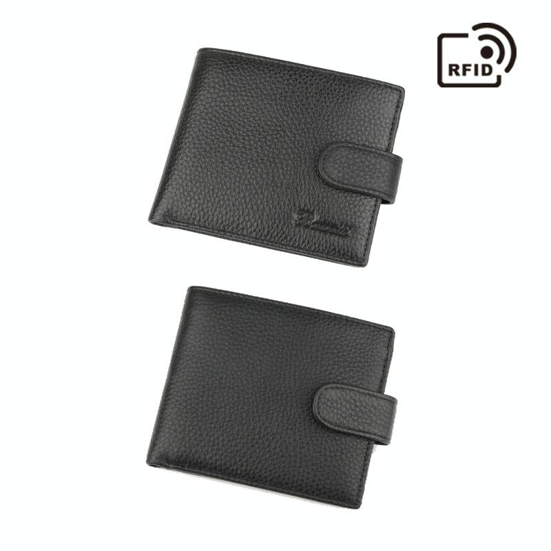 Rfid-protected Men Short Wallet - Secure & Compact 4
