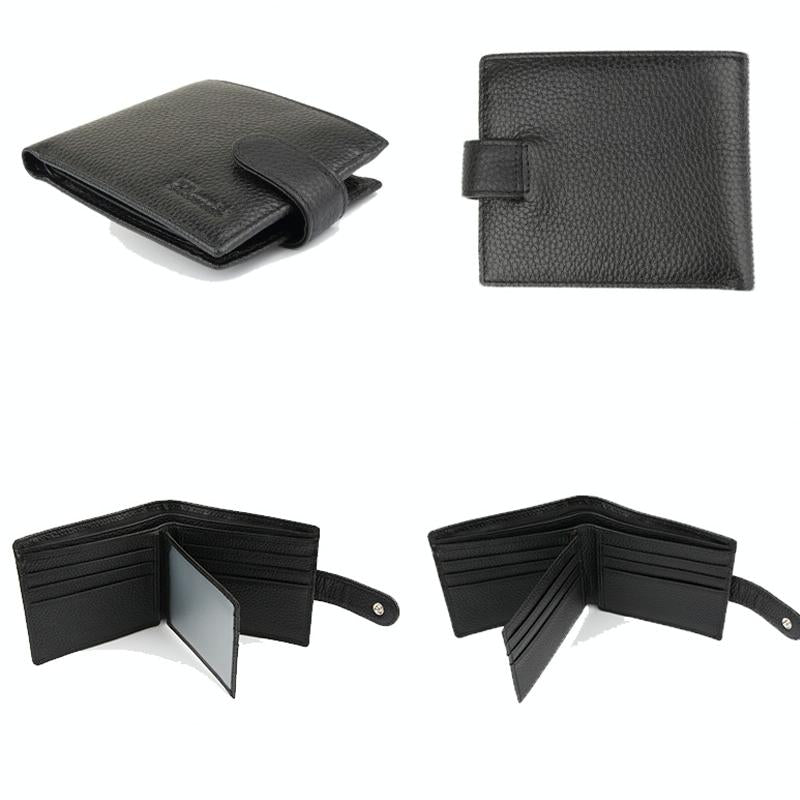 Rfid-protected Men Short Wallet - Secure & Compact 5
